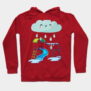 Kids rainy day playground Hoodie